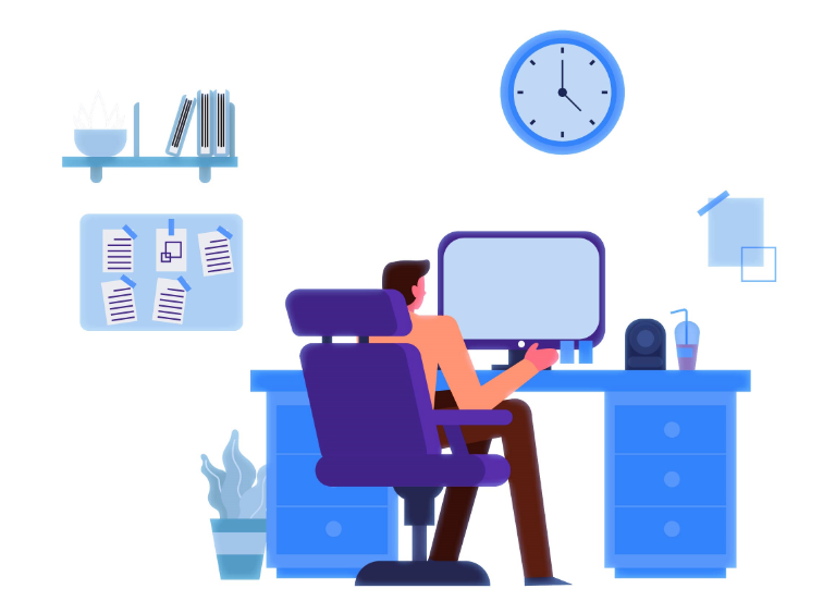 Ilustração moderna de contabilidade e gráficos